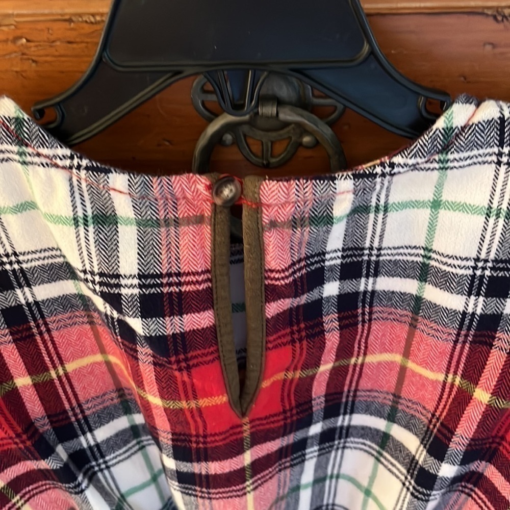 Hanna Andersson Girl’s Red Plaid Flannel Dress Size 5 Preloved - Picture 7 of 7